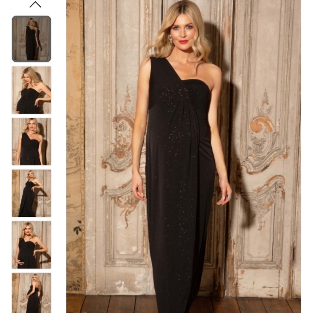 Tiffany Rose Galaxy Maternity Gown - Black, Size 5
